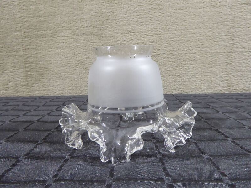 Glas Lampenschirm Tulpe Transparent Satiniert Tulpenglas