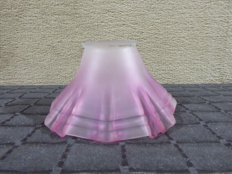 Ersatzglas Lampenschirm Lampenglas Tulpe rot satiniert