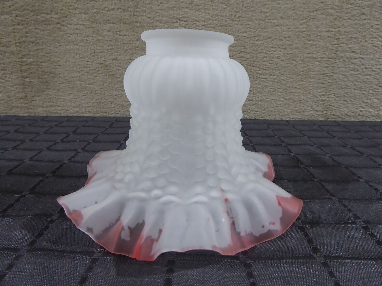 Weiß satinierter Tulpen Lampenschirm Ersatzglas Lampe