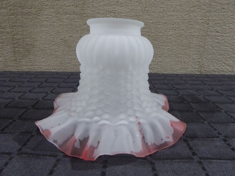 Weiß satinierter Tulpen Lampenschirm Ersatzglas Lampe