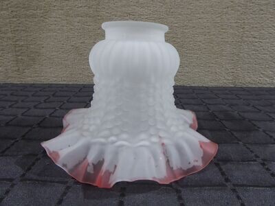 Weiß satinierter Tulpen Lampenschirm Ersatzglas Lampe