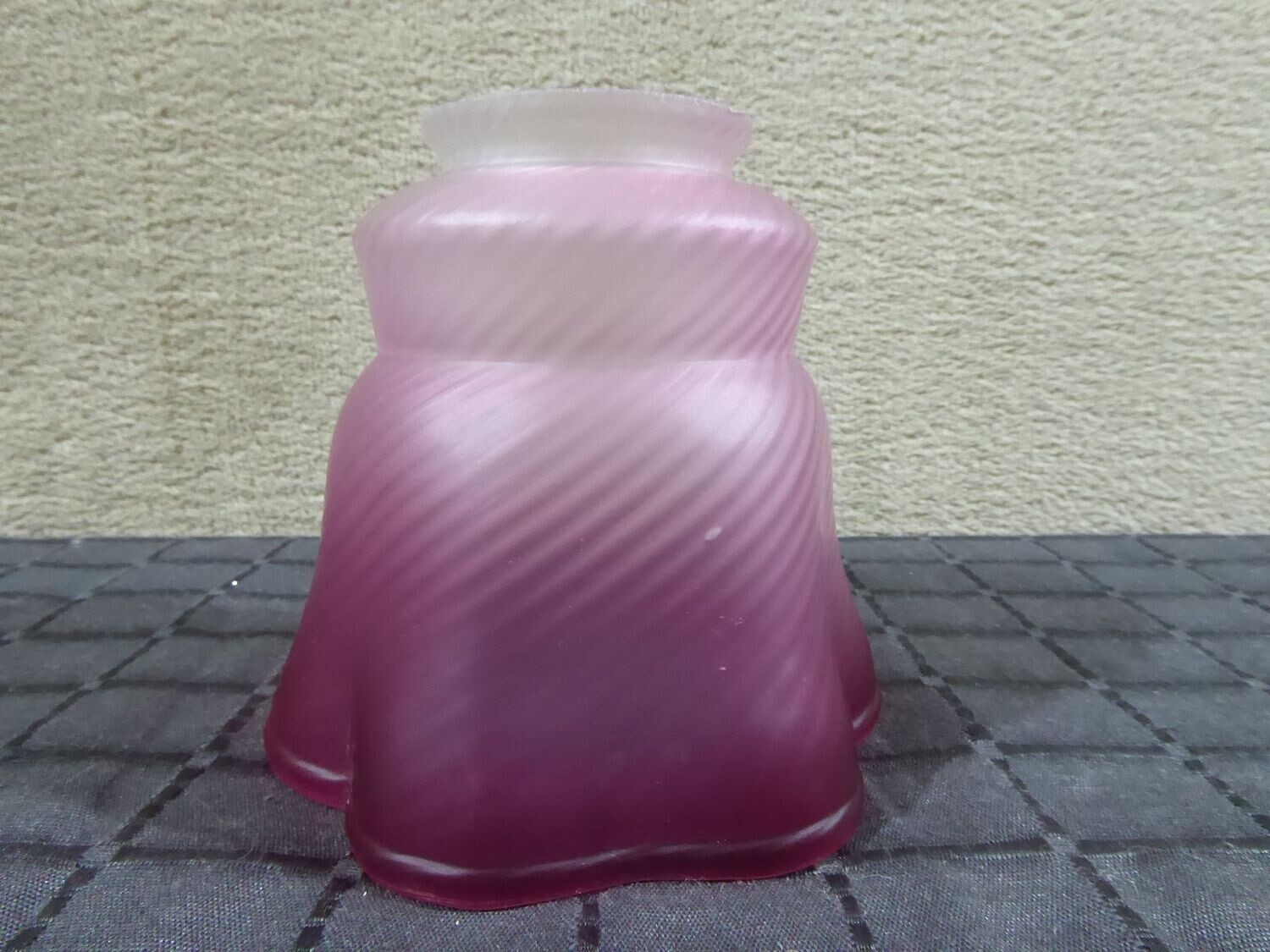 Glas Lampenschirm Tulpe rot satiniert Ersatzglas Lampe