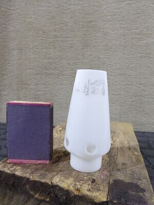 Kleiner Milchglas Glaszylinder Indifferent 24 für Gasglühlichtlampe
