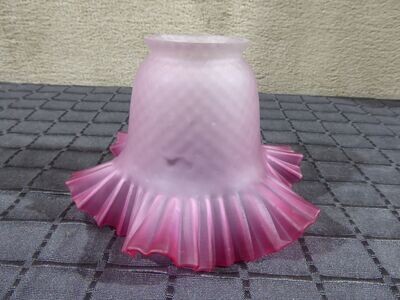 Glas Lampenschirm Tulpe rot Cranberry Tulpenglas