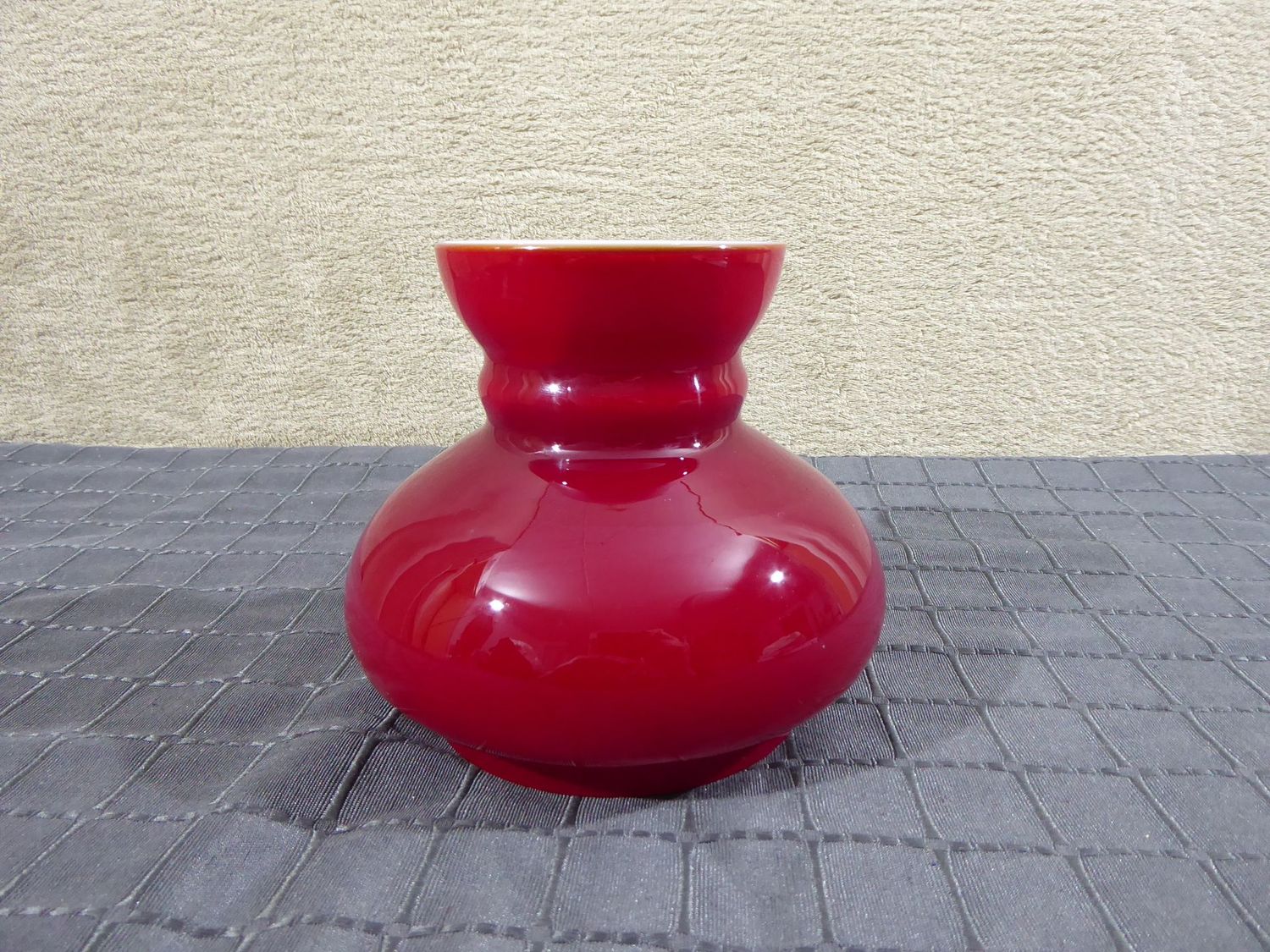 Glas Lampenschirm Rot Vestaschirm Ø 116 mm Lampenglas Ersatzschirm Leuchtenglas Lampe