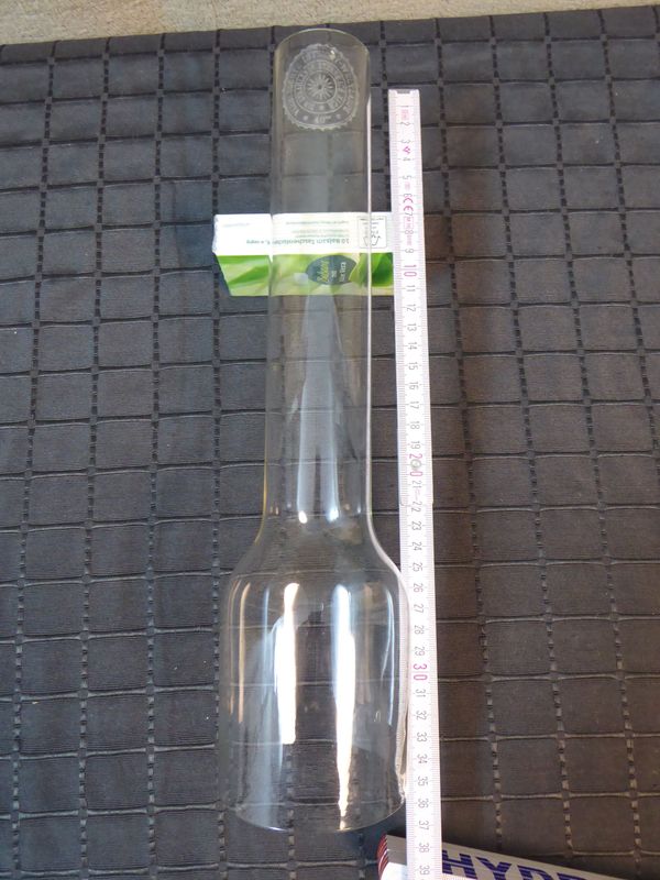 Flaschenzylinder Petroleumlampe 40''' linig Ø 87 mm Öllampe Intensiv Weltlampe