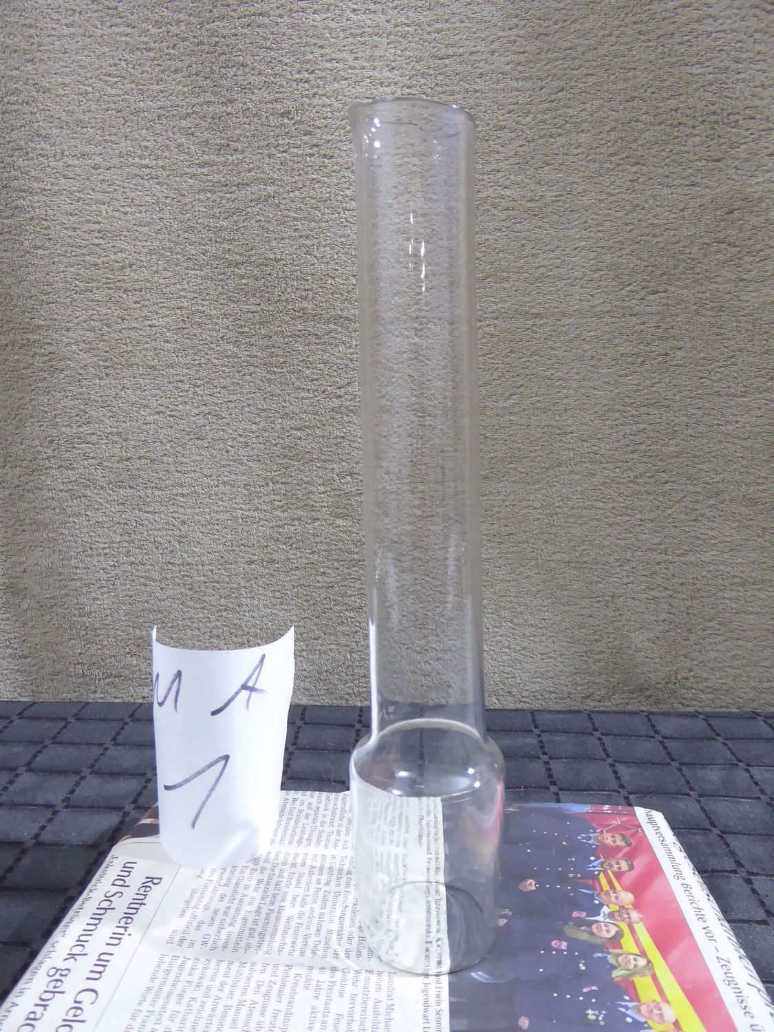 Moderateur Argand Moderator Öllampe Ø 48 x H 260 mm Petroleumlampe Glaszylinder Kosmoszylinder