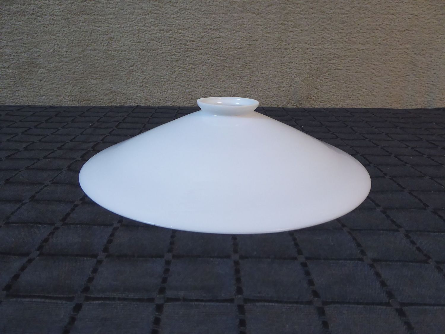 Glas Lampenschirm Opalglas Alt Antik Jugendstil Art Deco Milchglas Lampenglas Ø 57 x 265 mm