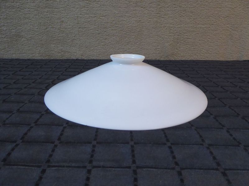 Glas Lampenschirm Opalglas Alt Antik Jugendstil Art Deco Milchglas Lampenglas Ø 57 x 265 mm