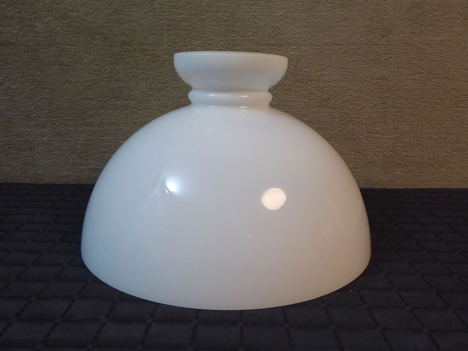 Rochesterschirm Rochester Schirm Glas Lampenschirm Weiß Ø 350 mm  Lampenglas