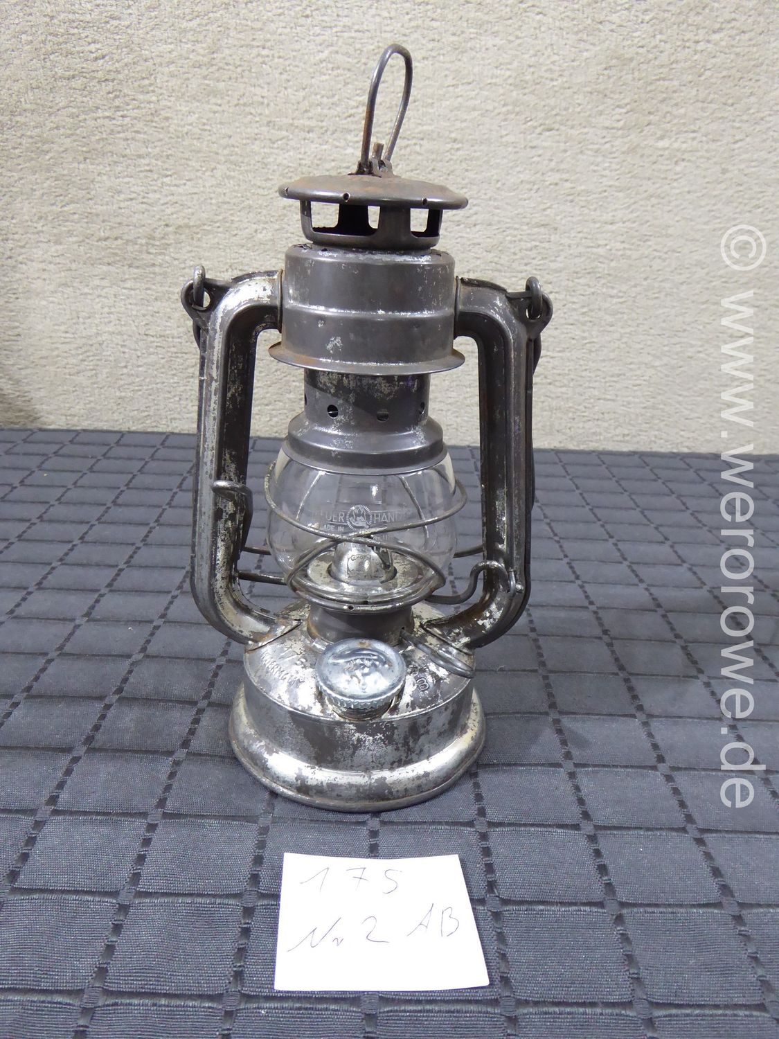 Original Nier Patent Feuerhand 175 Super Baby W. Germany Petroleumlampe Petroleum Laterne