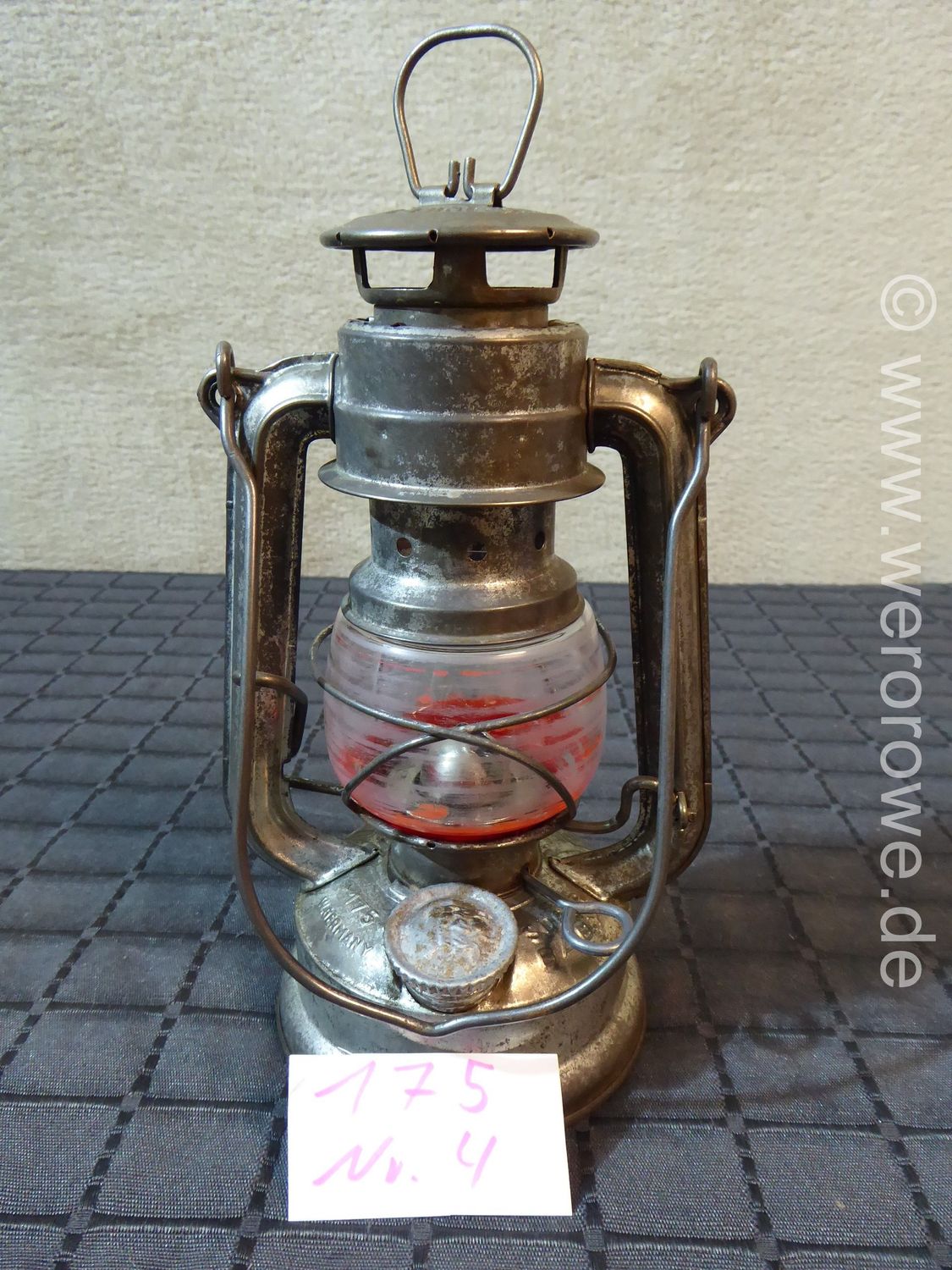 Original Nier Patent Feuerhand 175 Super Baby W.Germany Petroleumlampe Petroleum Laterne