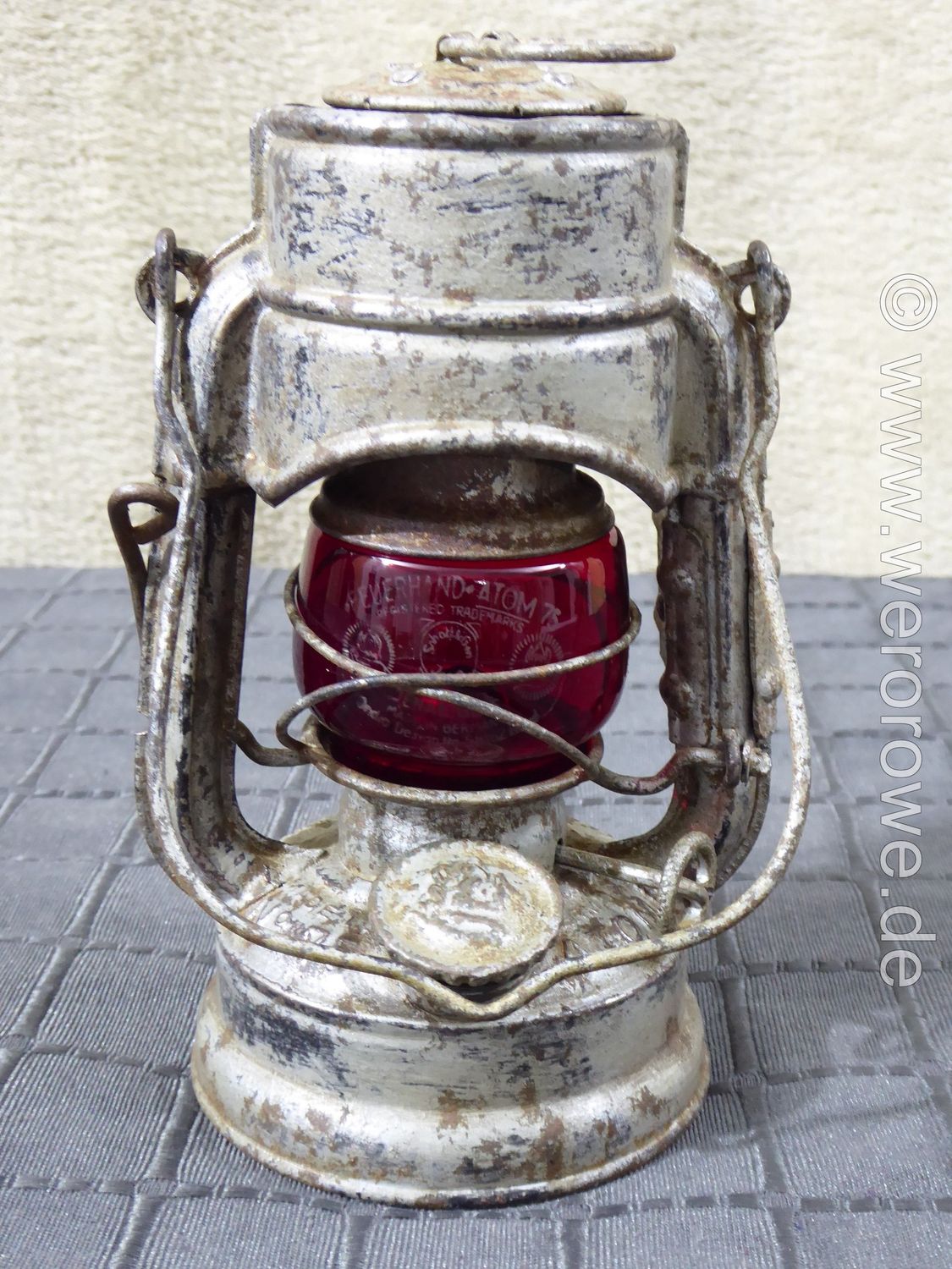 Feuerhand ATOM 75 Fahrradlampe Petroleum Laterne Petroleumlampe Öllampe Wehrmacht