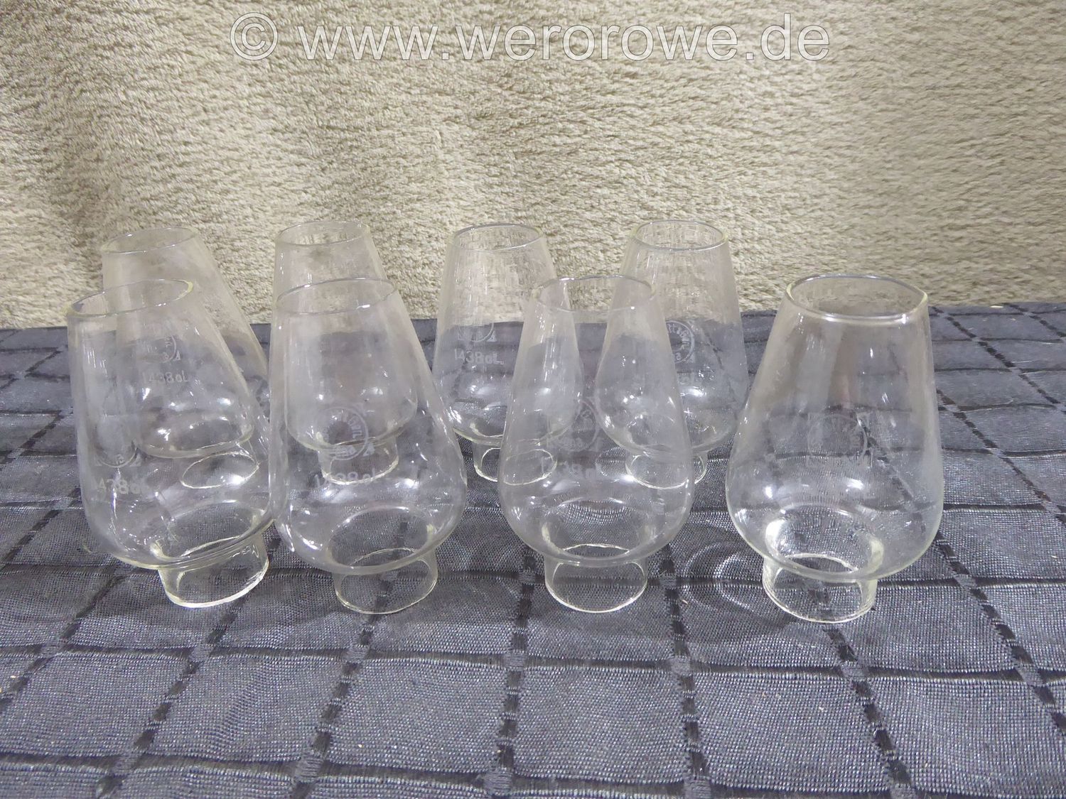 Schott & Gen Jena 1438 oL Glühlichtzylinder Glaszylinder Tulpe Tulpenglas