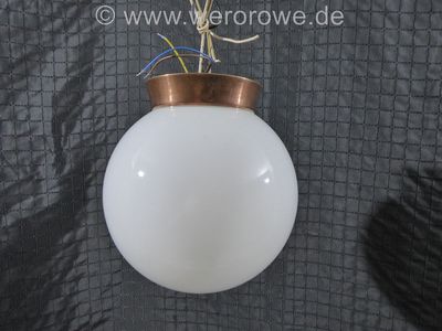Deckenlampe Kugellampe Weiß Art Bauhaus Stil Kugelschirm Ø 24 cm