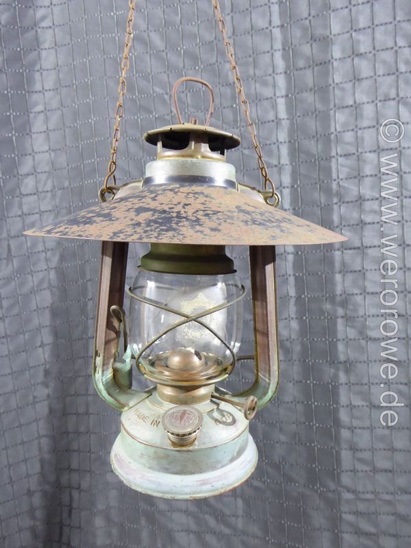 BAT 158 Petroleumlampe Kupferfarben Petroleum Laterne Camping Outdoor DDR GDR