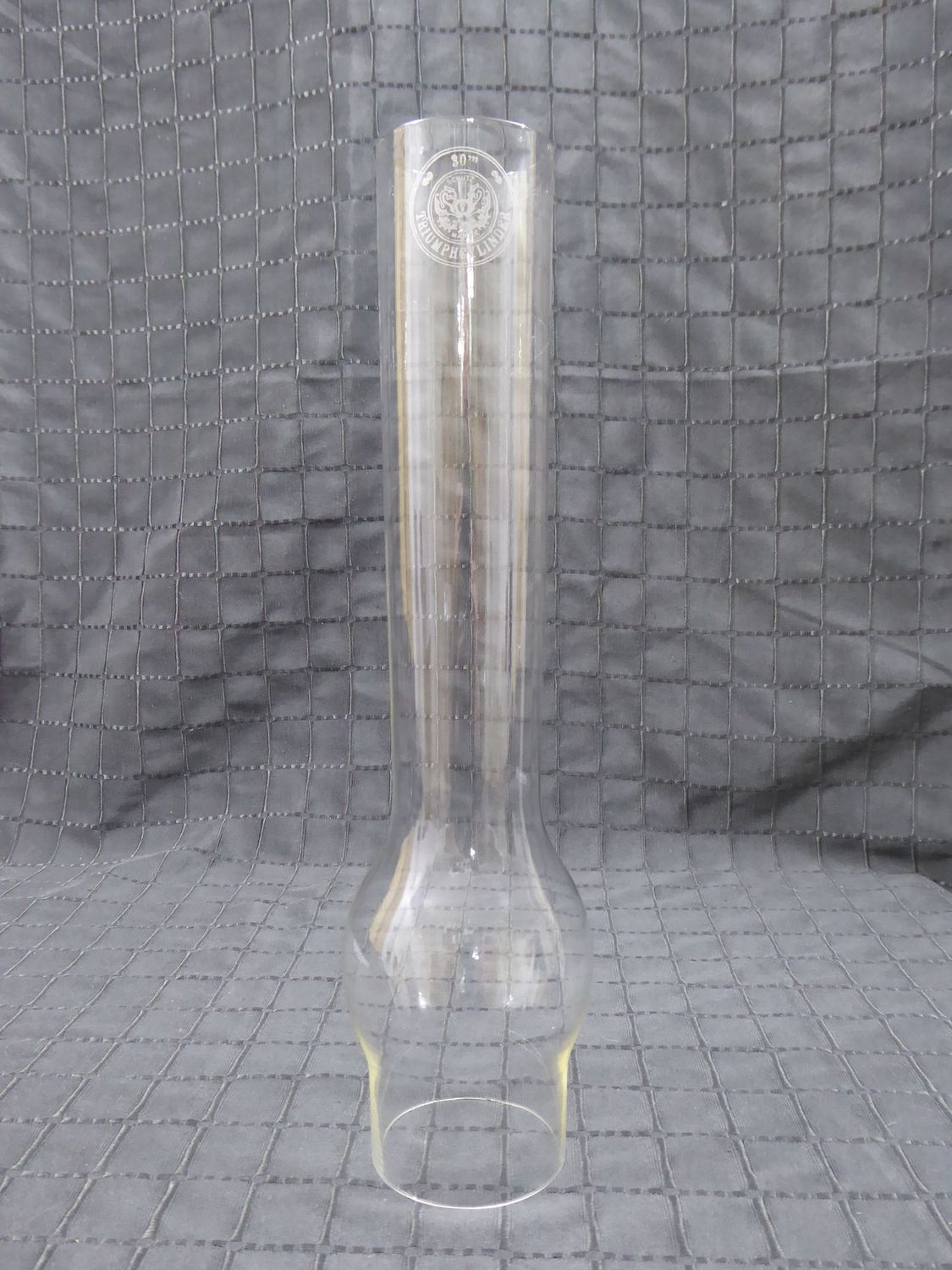 Blitzzylinder Ø 74 x H 364 mm Triumphcylinder E & G Ehrich Graetz Kugelzylinder Glaszylinder Petroleumlampe Ersatzglas