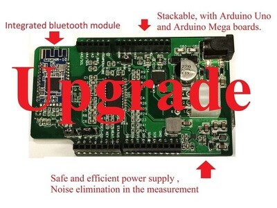 Controlduino 01S01V00. Lambda Shield Educative with integrated bluetooth module and improved power supply.