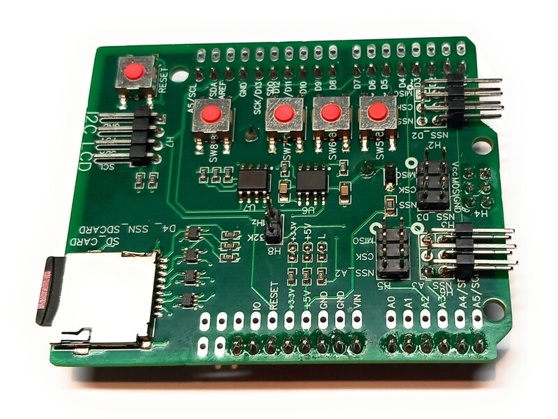 Controlduino 91S10V00. Datalooger Shield for lambda modules 01M11V00 and 01M21V00.