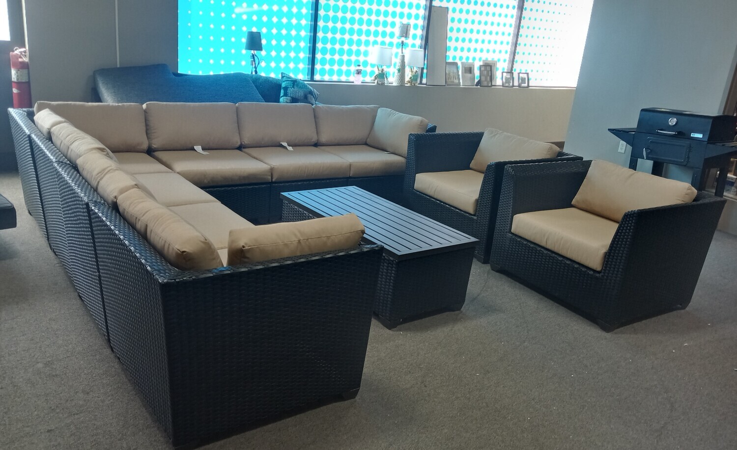 Tegan Wicker Rattan Outdoor 10 Piece Patio Sectional