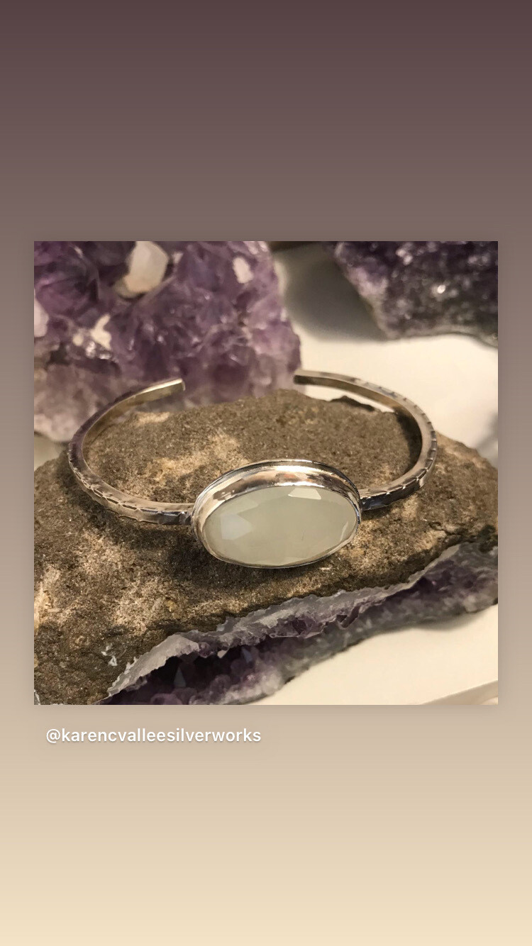 “Snow Moon” Cuff Bracelet