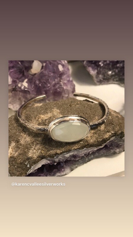 “Snow Moon” Cuff Bracelet