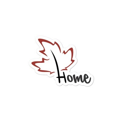 Quietly Canadian™ Home Leaf Sticker