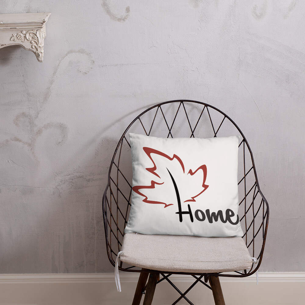 Quietly Canadian™ Home Leaf Pillow