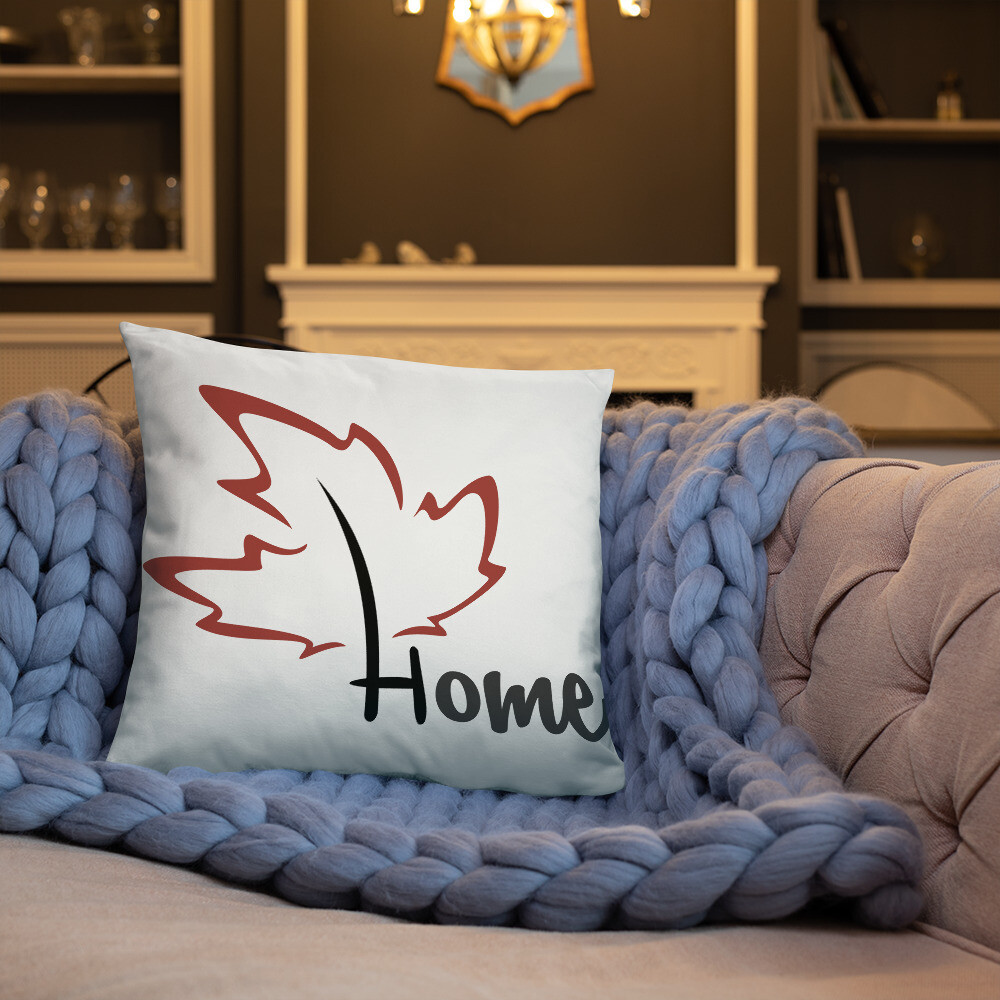 Quietly Canadian™ Home Leaf Pillow