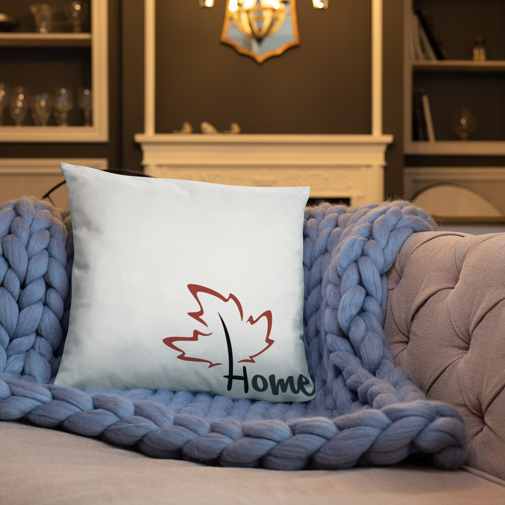 Quietly Canadian™ Home Leaf Pillow