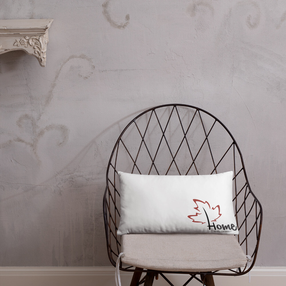 Quietly Canadian™ Home Leaf Pillow
