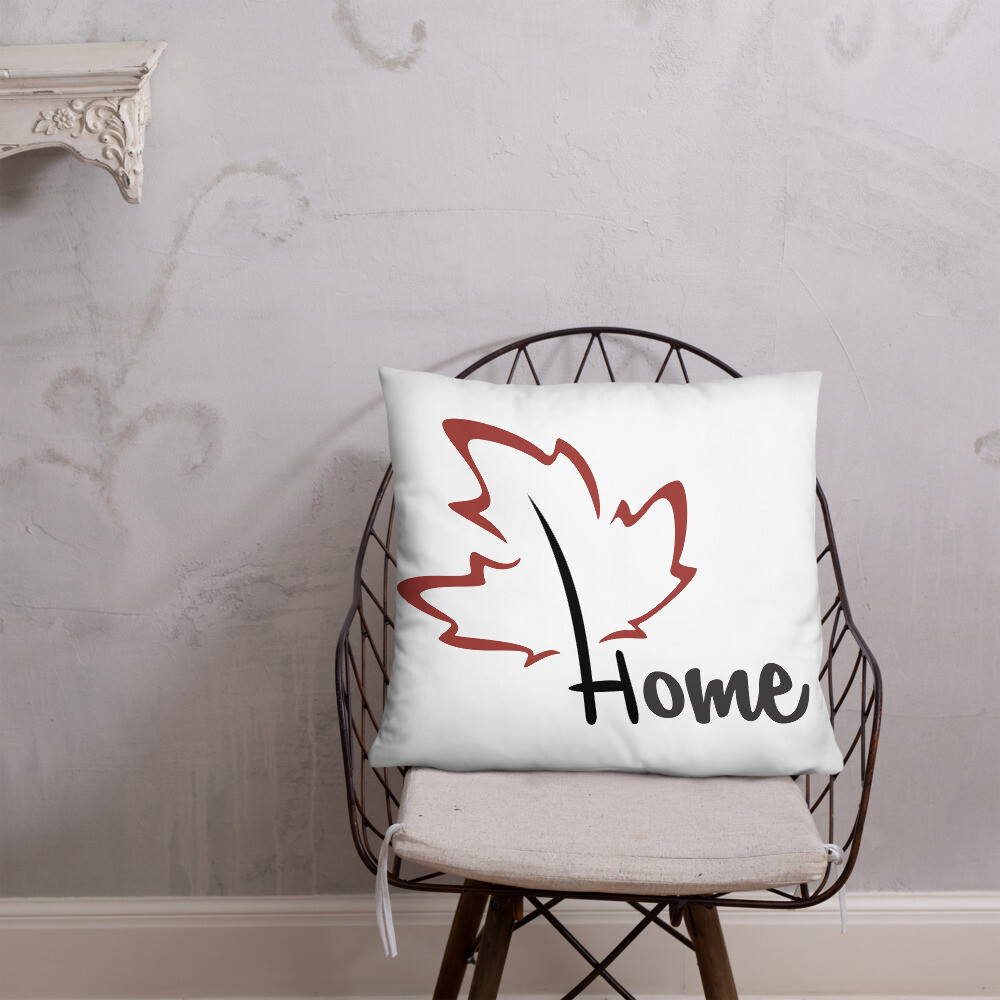 Quietly Canadian™ Home Leaf Pillow