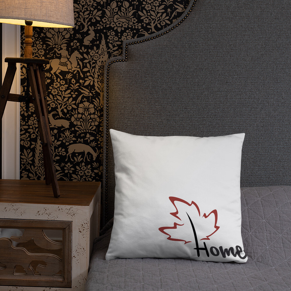 Quietly Canadian™ Home Leaf Pillow