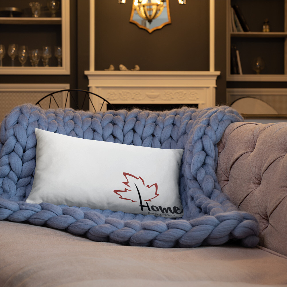 Quietly Canadian™ Home Leaf Pillow