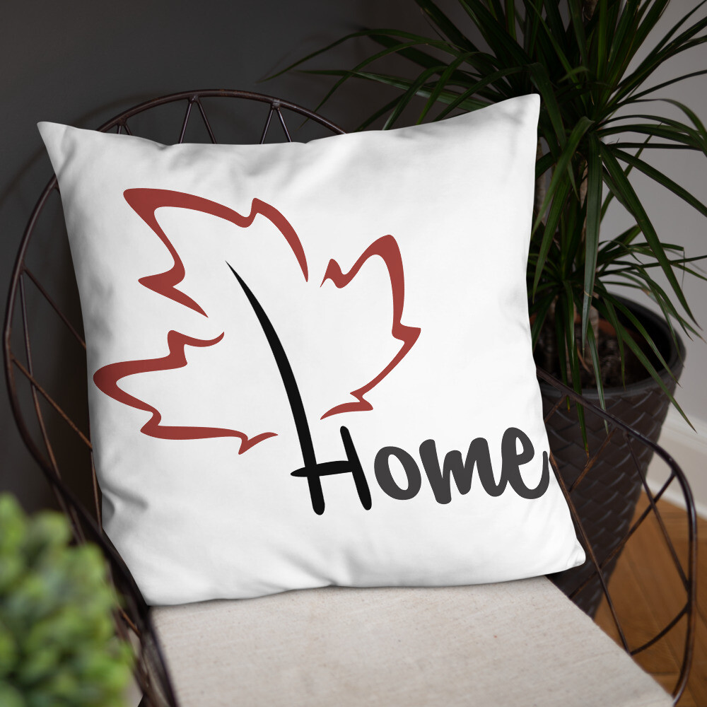 Quietly Canadian™ Home Leaf Pillow