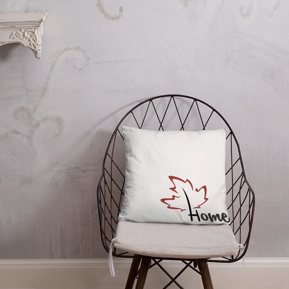 Quietly Canadian™ Home Leaf Pillow