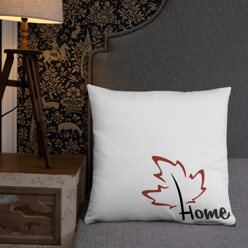 Quietly Canadian™ Home Leaf Pillow