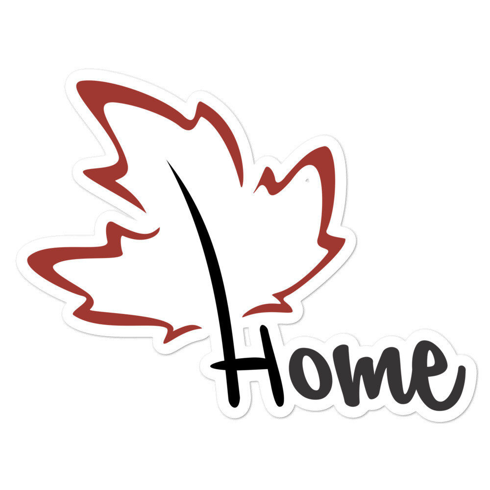 Quietly Canadian™ Home Leaf Sticker