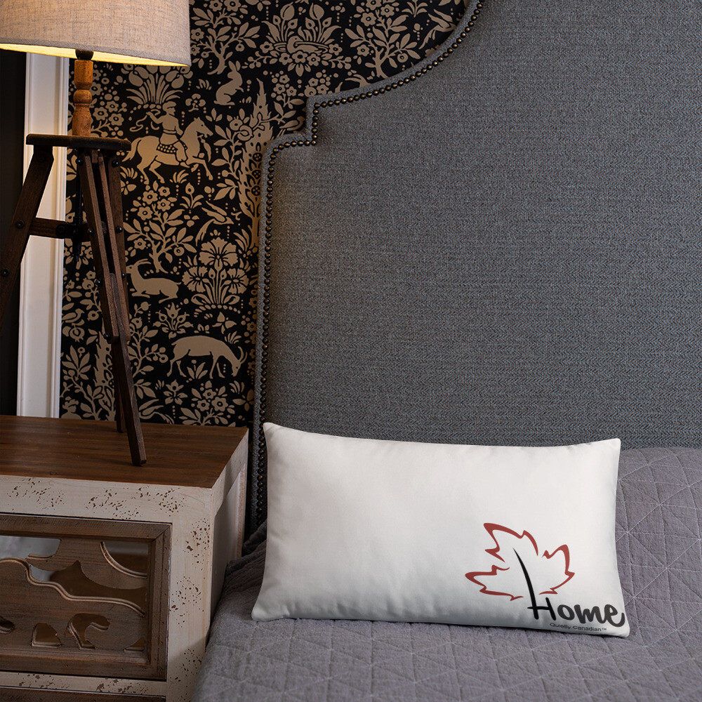 Quietly Canadian™ Home Leaf Pillow