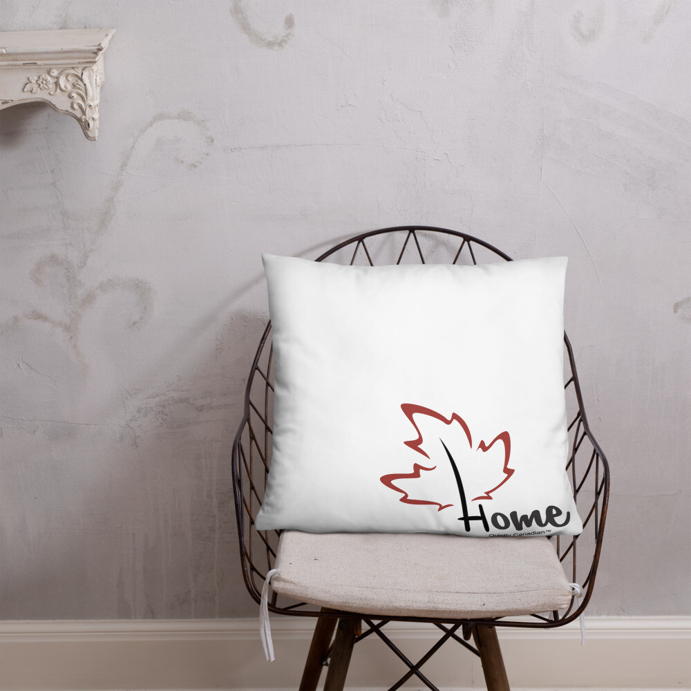 Quietly Canadian™ Home Leaf Pillow