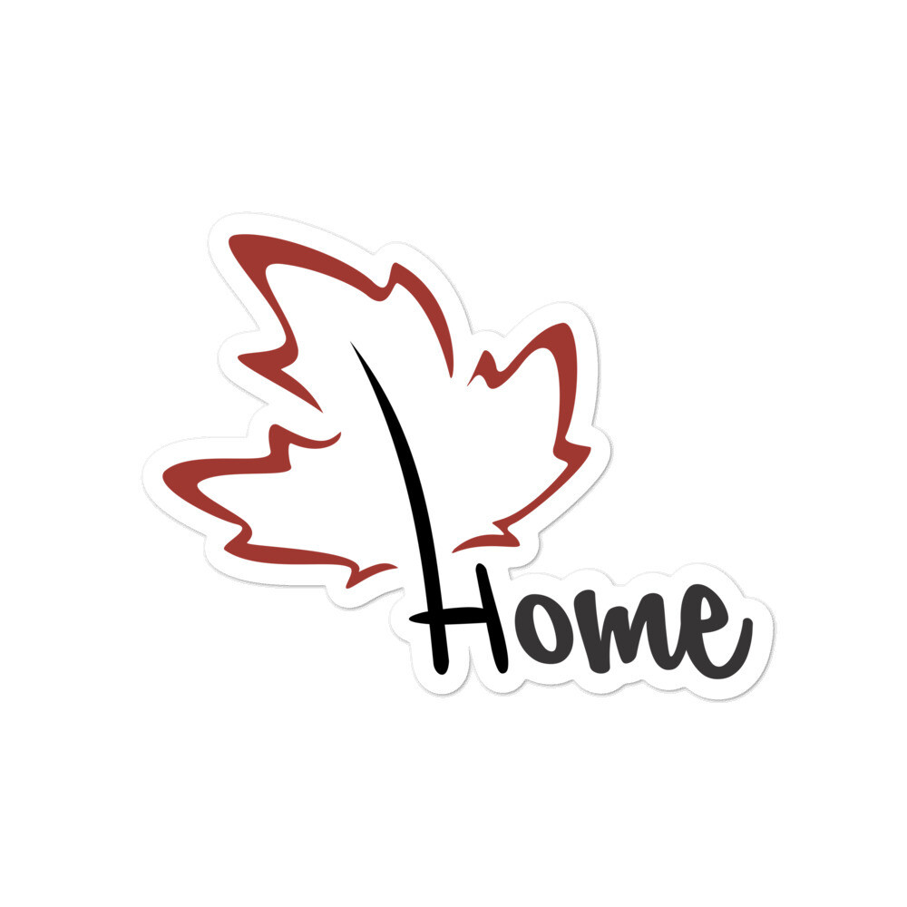 Quietly Canadian™ Home Leaf Sticker