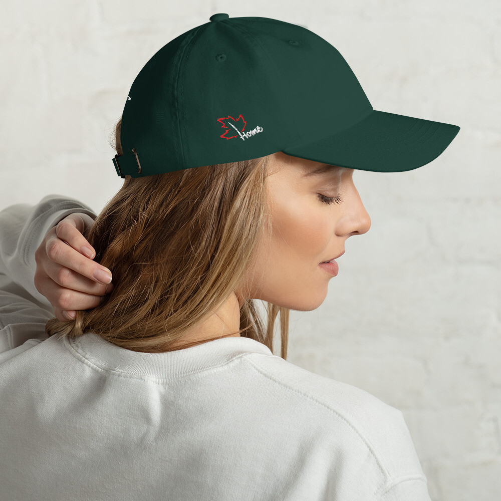 Quietly Canadian™ Dark Colored Embroidered Home Leaf Cap
