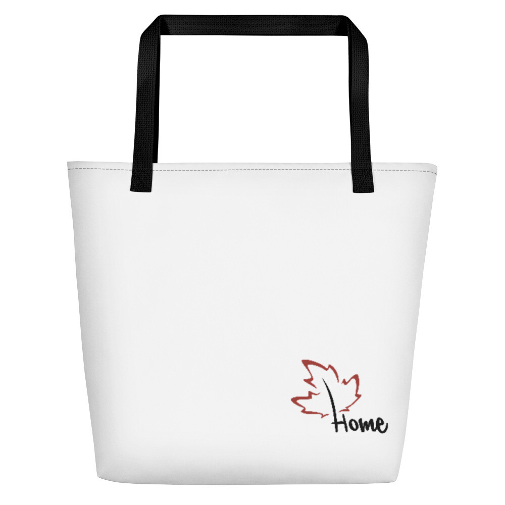 Quietly Canadian™ Home Leaf Beach Bag