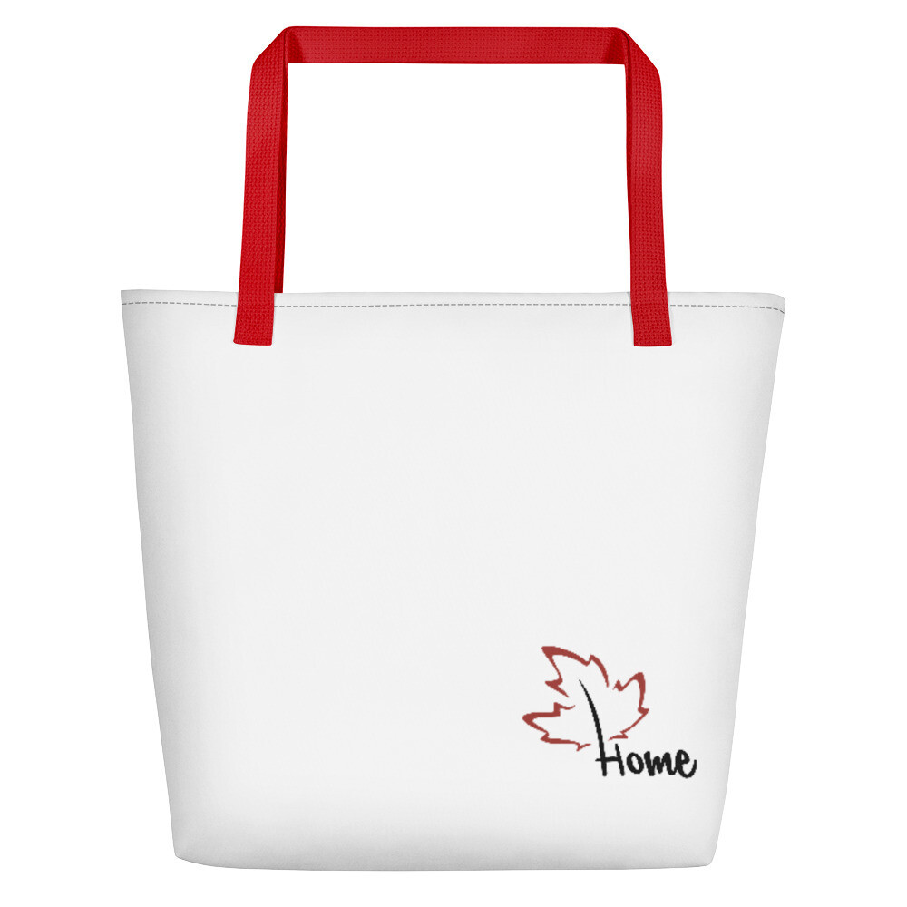 Quietly Canadian™ Home Leaf Beach Bag