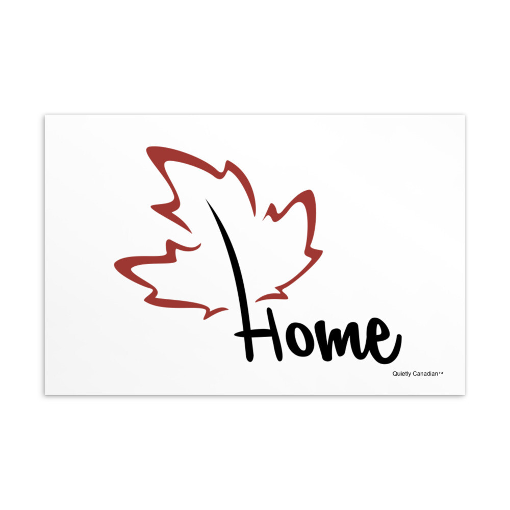 Quietly Canadian™ Home Leaf Post Card