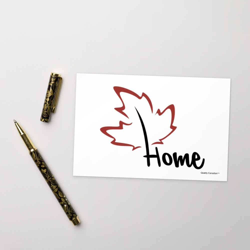 Quietly Canadian™ Home Leaf Post Card