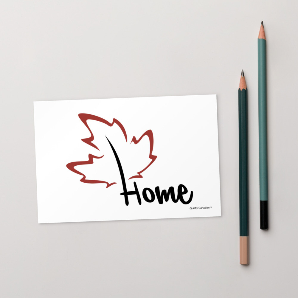 Quietly Canadian™ Home Leaf Post Card