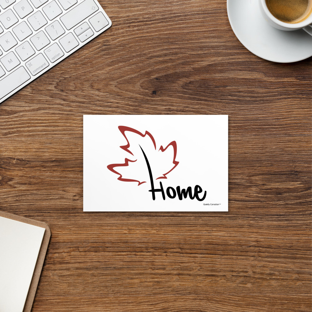 Quietly Canadian™ Home Leaf Post Card