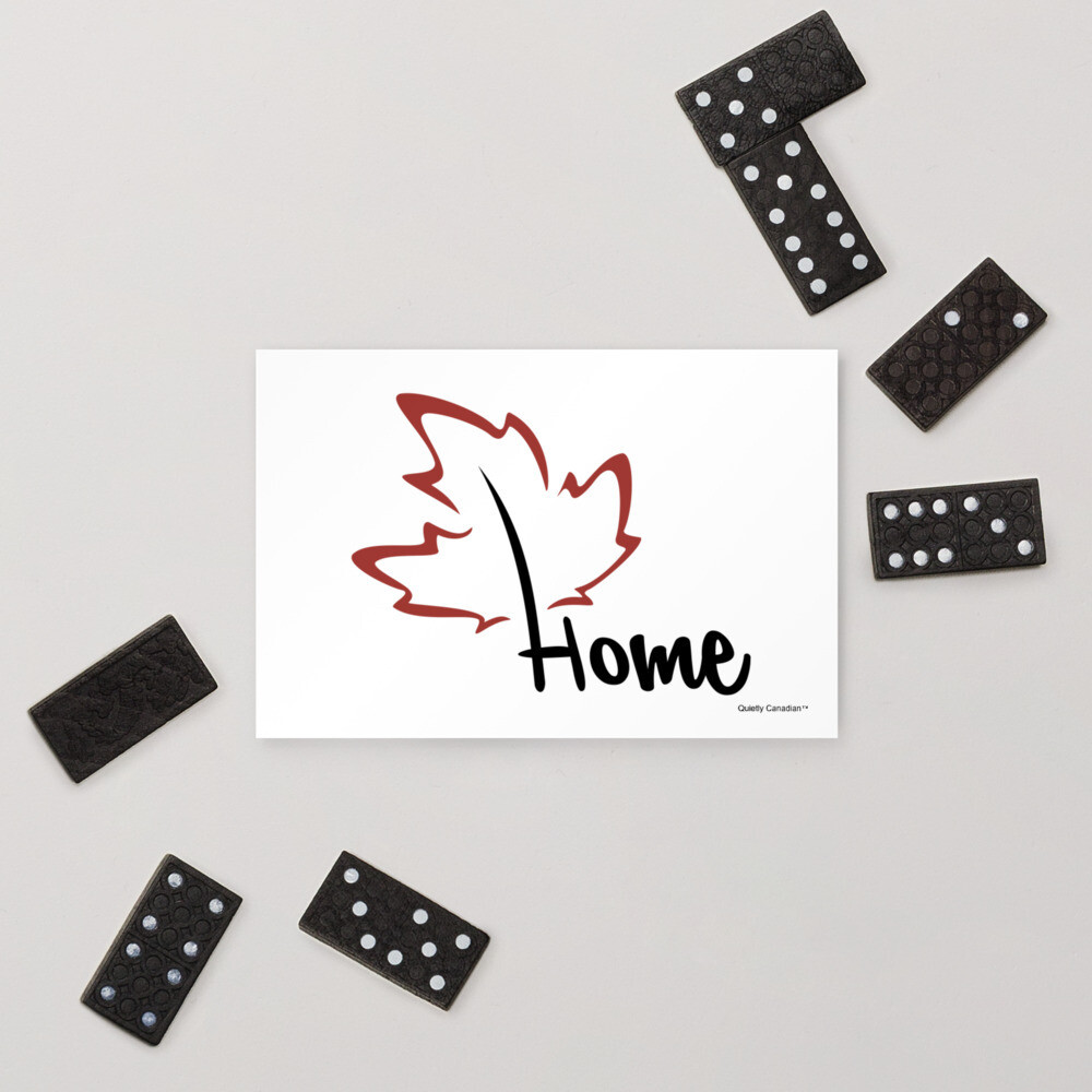 Quietly Canadian™ Home Leaf Post Card