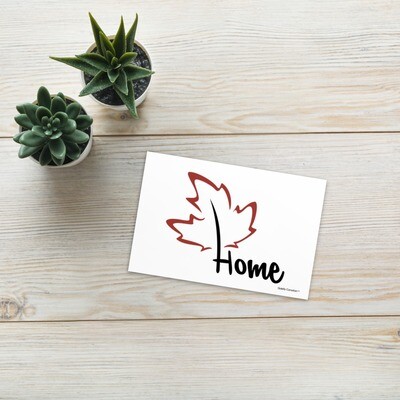 Quietly Canadian™ Home Leaf Post Card